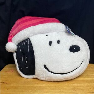 Peanuts Snoopy Pillow with Red and White